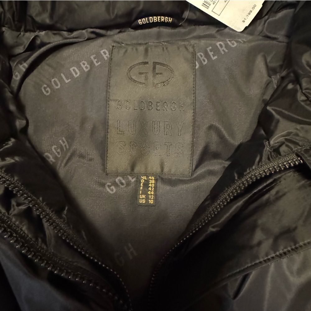 Goldbergh Snowmass Ski Jacket Coat Black NWT US 10 Waterproof Down - Picture 4 of 7